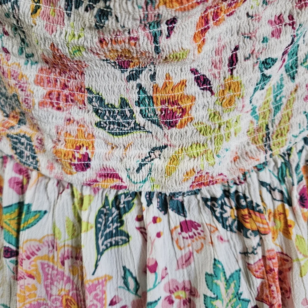 Floral halter dress. Size L - Picture 4 of 8